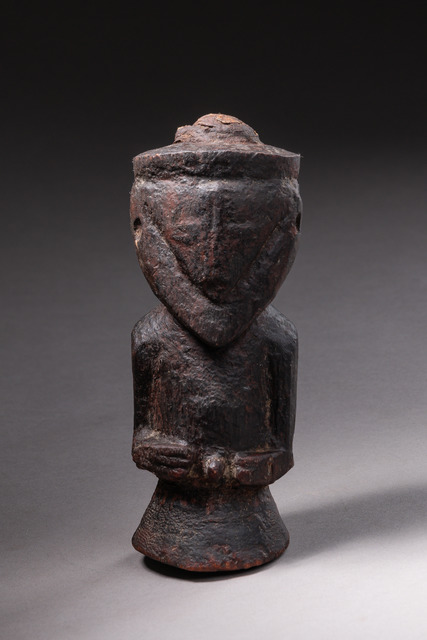 Female power half figure "kakudji", D. R. Congo, Luba, Size: H: 16 cm (H: 6.3 inch), ID: 3051613