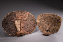 Two cache-sexe "negbe", D. R. Congo, Mangbetu, Size: M: 26 cm x  21 cm & 36,6 cm x  25 cm (M: 10.2 inch x  8.3 inch & 14.4 inch x  9.8 inch), ID: 3051750 - 2/2