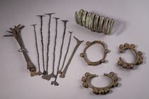 Mixed lot bracelets and primitive money, Côte d'Ivoire, Dan, ID: 3051902 - 2/2