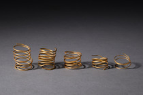Fünf Goldspiralen, Mittlere Bronzezeit 15. - 14. Jh. v. Chr., Deutschland, Oberbayern, Altmühltal, Beilngrieß, Größe: B: ca. 1 cm - 2,5 cm (B: ca. 0.4 inch - 1.0 inch), ID: 3052307 - 3/3