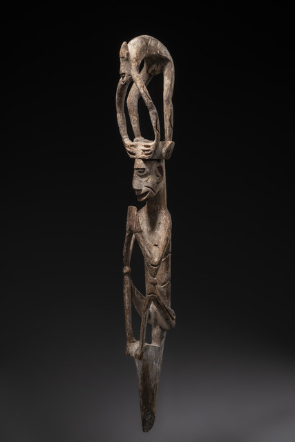 Ancestor figure "kawe", Westneuguinea / Westpapua (Irian Jaya), Asmat, Size: H: 71,5 cm (H: 28.1 inch), ID: 3051851