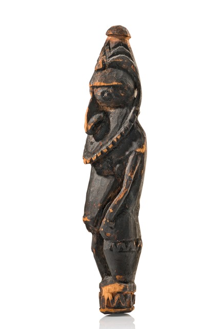 Petite figure masculine "kandimbong", Papouasie-Nouvelle-Guinée - Rivière Ramu, Taille: H: 14,5 cm (H: 5.7 inch), ID: 3051854