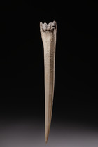 Poignard en os, Papouasie-Nouvelle-Guinée - Sepik, Taille: H: 38,5 cm (H: 15.2 inch), ID: 3051855 - 3/5