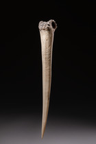 Poignard en os, Papouasie-Nouvelle-Guinée - Sepik, Taille: H: 38,5 cm (H: 15.2 inch), ID: 3051855 - 4/5