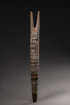Dance staff "aviya", Papua New Guinea - Gulf, Purari Delta, Size: L: 53,5 cm (L: 21.1 inch), ID: 3051652 - 2/5