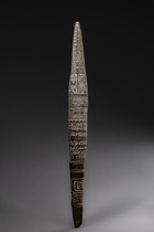 Dance staff "aviya", Papua New Guinea - Gulf, Purari Delta, Size: L: 53,5 cm (L: 21.1 inch), ID: 3051652 - 4/5