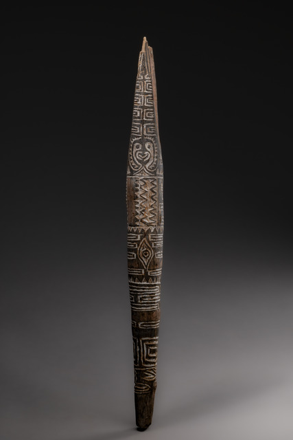 Dance staff "aviya", Papua New Guinea - Gulf, Purari Delta, Size: L: 53,5 cm (L: 21.1 inch), ID: 3051652