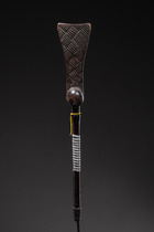 Amtsinhaber-Stab "kibango", D. R. Kongo, Luba, Größe: H: 88,3 cm (H: 34.8 inch), ID: 3051677 - 4/5