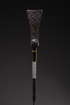 Amtsinhaber-Stab "kibango", D. R. Kongo, Luba, Größe: H: 88,3 cm (H: 34.8 inch), ID: 3051677 - 5/5