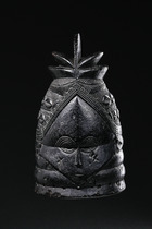 Masque casque "sowei" ("ndoli jowei" / "nòwo"), Sierra Leone, Mendé, Taille: H: 36,5 cm (H: 14.4 inch), ID: 3051678 - 5/6