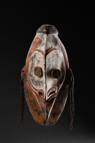 Ancestor spirit mask, Papua New Guinea - East Sepik Province - Middle Sepik River, Iatmul, Size: H: 54 cm (H: 21.3 inch), ID: 3051757 - 2/4