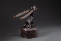 Antelope dance crest "chiwara" / "tjiwara" / "ci-wara", Mali, Bamana, Bamako / Kita, Size: H: 36 cm L: 68 cm (H: 14.2 inch L: 26.8 inch), ID: 3051689 - 4/6