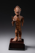 Standing male figure "mukuya", D. R. Congo, Bembe, Size: H: 14 cm (H: 5.5 inch), ID: 3051999 - 2/6