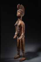 Weibliche Schreinfigur "alusi", Nigeria, Igbo, Größe: H: 126 cm (H: 49.6 inch), ID: 3052082 - 2/5