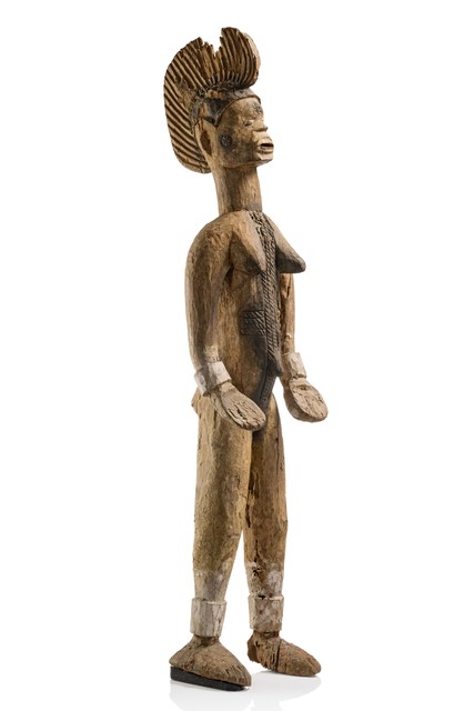 Figure de sanctuaire féminine "alusi", Nigéria, Igbo, Taille: H: 126 cm (H: 49.6 inch), ID: 3052082
