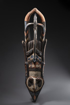 Coiffe anthropozoomorphe "banda" ou "kumbaruba", Guinée, Nalu (Baga), Taille: L: 120 cm (L: 47.2 inch), ID: 3052061 - 2/4