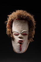 Masque facial anthropomorphe, Gabon, Tsogho, Taille: H: 30 cm (H: 11.8 inch), ID: 3052077 - 2/5