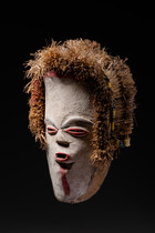 Masque facial anthropomorphe, Gabon, Tsogho, Taille: H: 30 cm (H: 11.8 inch), ID: 3052077 - 3/5