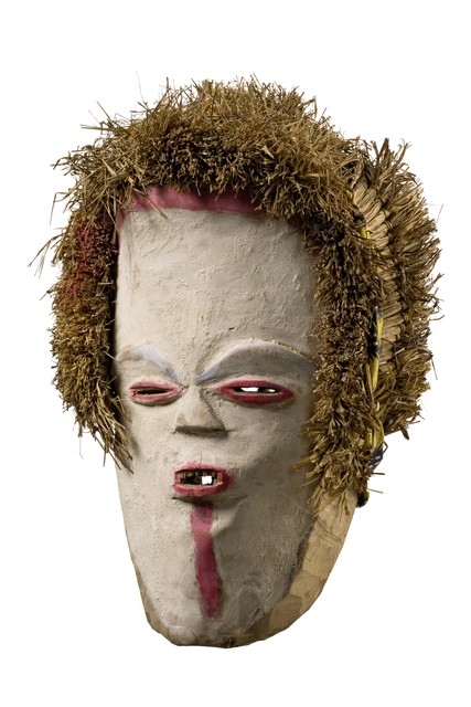 Masque facial anthropomorphe, Gabon, Tsogho, Taille: H: 30 cm (H: 11.8 inch), ID: 3052077