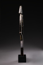 Reliquiarwächterfigur "mbulu-ngulu" oder "boho-na-bwete", Gabun, Kota, Größe: H: 59,5 cm (H: 23.4 inch), ID: 3052083 - 3/5