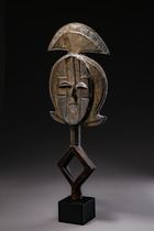 Reliquiarwächterfigur "mbulu-ngulu" oder "boho-na-bwete", Gabun, Kota, Größe: H: 59,5 cm (H: 23.4 inch), ID: 3052083 - 5/5