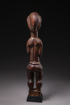 Figure d'ancêtre féminine "blolo bla", Côte d'Ivoire, Baoulé, Taille: H: 52,5 cm (H: 20.7 inch), ID: 3052084 - 2/5