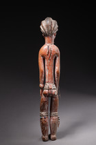 Stehende weibliche Figur, Côte d'Ivoire, Baule, Größe: H: 44 cm (H: 17.3 inch), ID: 3052081 - 4/5