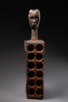Spielbrett "ma kpon", Côte d'Ivoire, Dan, Größe: L: 43 cm 65 cm (with head) (L: 16.9 inch 25.6 inch (with head)), ID: 3052095 - 2/5