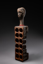 Spielbrett "ma kpon", Côte d'Ivoire, Dan, Größe: L: 43 cm 65 cm (with head) (L: 16.9 inch 25.6 inch (with head)), ID: 3052095 - 3/5