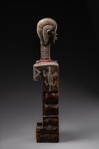 Spielbrett "ma kpon", Côte d'Ivoire, Dan, Größe: L: 43 cm 65 cm (with head) (L: 16.9 inch 25.6 inch (with head)), ID: 3052095 - 4/5