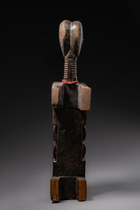Spielbrett "ma kpon", Côte d'Ivoire, Dan, Größe: L: 43 cm 65 cm (with head) (L: 16.9 inch 25.6 inch (with head)), ID: 3052095 - 5/5
