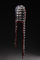 Elephant mask of the "kwosi" society, Cameroon Grassfields, Bamileke, Size: H: 64 cm (H: 25.2 inch), ID: 3052062 - 4/5