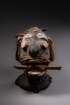 Coiffe anthropomorphe, Nigéria, Boki, Taille: H: 26 cm (H: 10.2 inch), ID: 3052076 - 2/6
