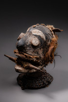 Coiffe anthropomorphe, Nigéria, Boki, Taille: H: 26 cm (H: 10.2 inch), ID: 3052076 - 3/6