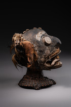 Coiffe anthropomorphe, Nigéria, Boki, Taille: H: 26 cm (H: 10.2 inch), ID: 3052076 - 4/6