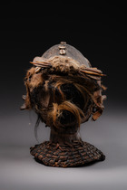 Coiffe anthropomorphe, Nigéria, Boki, Taille: H: 26 cm (H: 10.2 inch), ID: 3052076 - 5/6