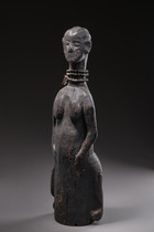 Trompette anthropomorphe, Sierra Leone, Limba, Taille: H: 65,5 cm (H: 25.8 inch), ID: 3052126 - 3/6