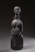 Trompette anthropomorphe, Sierra Leone, Limba, Taille: H: 65,5 cm (H: 25.8 inch), ID: 3052126 - 4/6