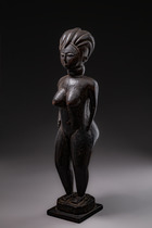 Figure féminine debout, Sierra Leone, Mendé, Taille: H: 61 cm (H: 24.0 inch), ID: 3052074 - 4/5
