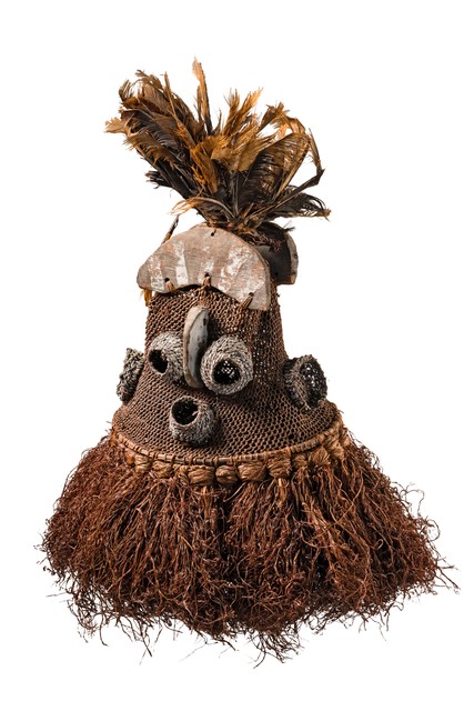 Masque expressif "batwape", R. D. Congo, Luntu, Taille: H: 52 cm (H: 20.5 inch), ID: 3052079