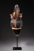 Masque d'esprit de jeune fille "agbogho mmwo", Nigéria, Igbo, Taille: H: 59 cm (H: 23.2 inch), ID: 3052058 - 2/5