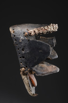 Anthropozoomorphe Gesichtsmaske "kagle" (Schimpanse), Liberia, Kran, Größe: H: 32 cm (H: 12.6 inch), ID: 3052070 - 2/4