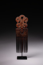 Beautiful old comb "duafe", Ghana, Akan, Ashanti, Size: H: 30 cm (H: 11.8 inch), ID: 3052044 - 2/3