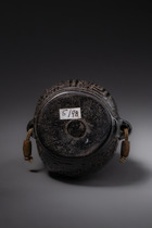 Lidded container for gunpowder, D. R. Congo, Size: H: 11,3 cm (H: 4.4 inch), ID: 3052051 - 6/6