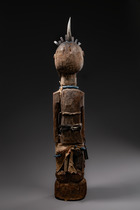Anthropomorphic power figure "nkishi" (pl. "mankishi"), D. R. Congo, Songye, Size: H: 87,5 cm 100 cm (with horn) (H: 34.4 inch 39.4 inch (with horn)), ID: 3052055 - 5/6