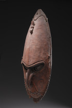 Maske "brag", Papua-Neuguinea - Unterer Sepik, Murik, Größe: H: 70 cm (H: 27.6 inch), ID: 3052146 - 2/5
