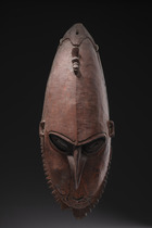 Maske "brag", Papua-Neuguinea - Unterer Sepik, Murik, Größe: H: 70 cm (H: 27.6 inch), ID: 3052146 - 3/5