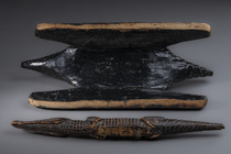 Tabouret crocodile, Papouasie-Nouvelle-Guinée - Moyen Sepik, Iatmul, Taille: H: 16 cm L: 52,5 cm (H: 6.3 inch L: 20.7 inch), ID: 3052147 - 4/4