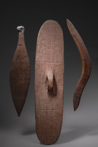 Bouclier "wunda", Propulseur "woomera" et boomerang, Australie, ID: 3052305 - 2/2