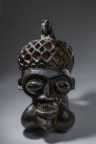 Royal mask, pre 1918, Cameroon, Wum (Bafum) / Kuk, Size: H: 64,5 cm (H: 25.4 inch), ID: 3052232 - 7/7